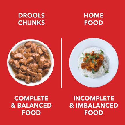 Drools Puppy Wet Dog Food, Real Chicken and Chicken Liver Chunks in Gravy,10 Pouches + 2 Pouches Free (12 x 60g )