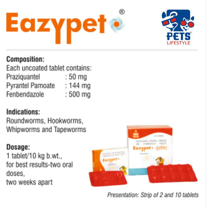 Intas Eazypet Dog Deworming Tablet