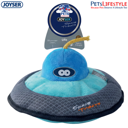 JOYSER Space Treats UFO Interactive Dog Toy with Treat Pocket