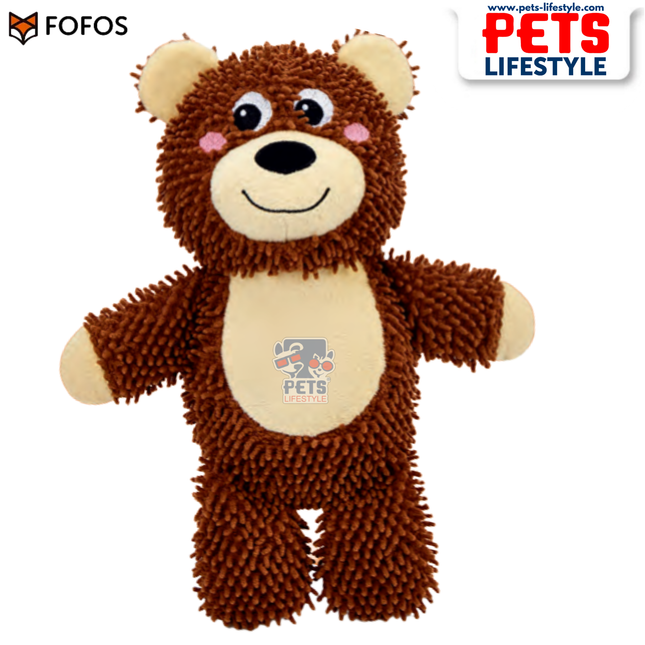 FOFOS Tough Dog Toy Bear Squeaker Moderate Chewer Dog Toy