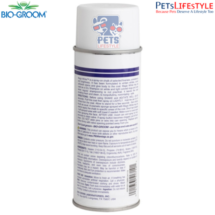 Bio-Groom Magic White Dry Dog Shampoo Whitening Spray (284 ml)