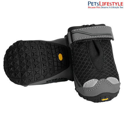 Ruffwear Grip Trex Dog Boots Obsidian Black | Vibram Sole Outdoor Paw Protection Shoes for Dogs