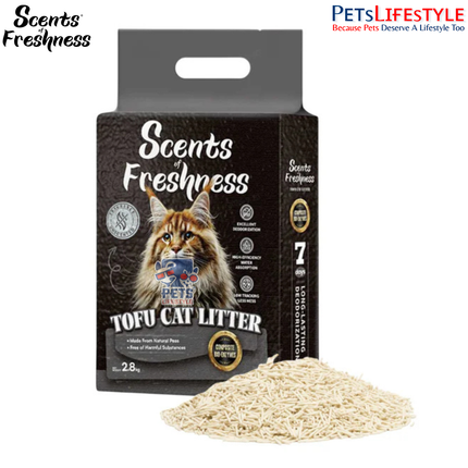 Scents of Freshness Select Grade Tofu Cat Litter – Unscented (2.8kg)