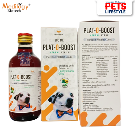 Medilogy Plat-O-Boost Herbal Syrup Platelet Support