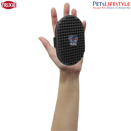 Trixie Deshedding Massage Brush 9×13 cm – Loose Hair Removal & Massage Brush for Dogs and Cats