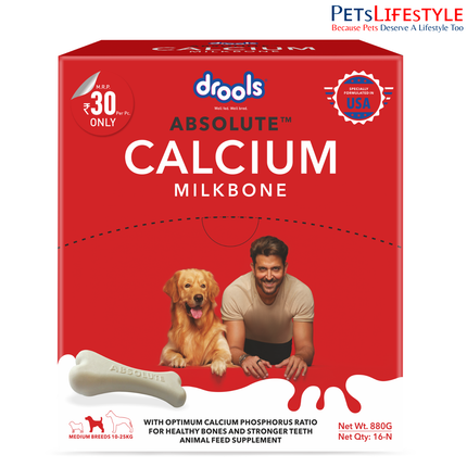 Drools Absolute Calcium Milk Bone MB Carton 16Pcs