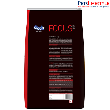 Drools Focus Starter Super Premium Dry Dog Food
