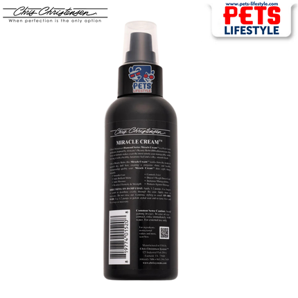 Chris Christensen Diamond Series Miracle Cream – 8-in-1 Leave-In Coat Perfecter for Dogs & Cats (118 ml / 4 oz)