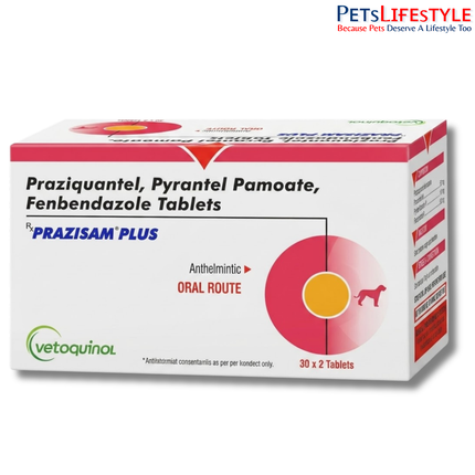 Vetoquinol Prazisam Plus Deworming Tablets 2X1