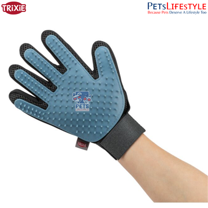 Trixie Fur Care Glove 16×24 cm – Massage & Shine Grooming Glove for Sensitive Pets