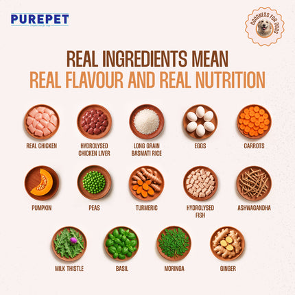 PurePet Chicken & Pumpkin Biryani Fresh Dog Food 300g