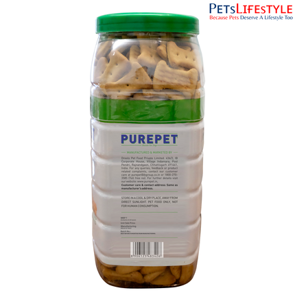 Purepet Biscuit 100% Veg Flavour Dog Treats (800g)