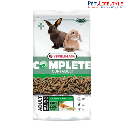 Versele Laga Complete Cuni Adult Rabbit Food – Fibre-Rich All-in-One Extrudates