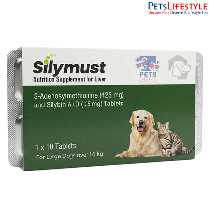 Silymust Liver Support Tablets for Large Dogs (16–55+ kg)