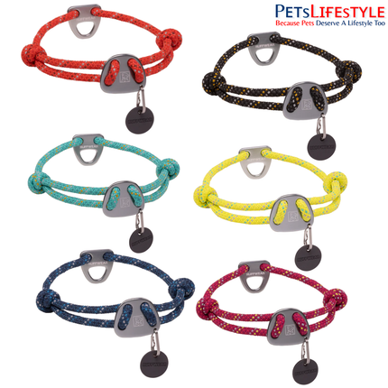 Ruffwear Knot-a-Collar | Reflective Climbing Rope Dog Collar with Aluminum V-Ring