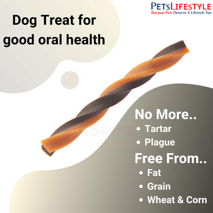 Twistix Peanut & Carob Dental Dog Treats – Twisted Dental Chews for Fresh Breath, Clean Teeth & Healthy Gums