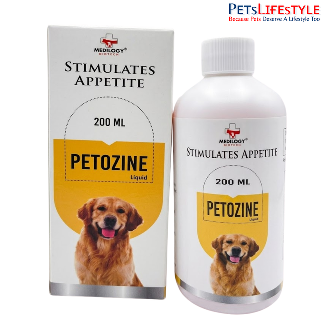 Medilogy Biotech Stimulates Appetite Petozine Liquid 200 ml