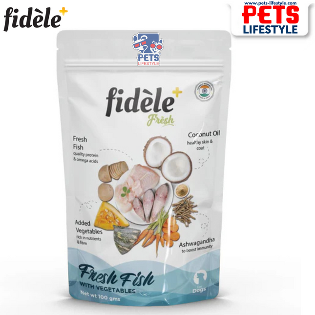 Fidele Fresh Fish With Vegetables Pouch 100 Gm