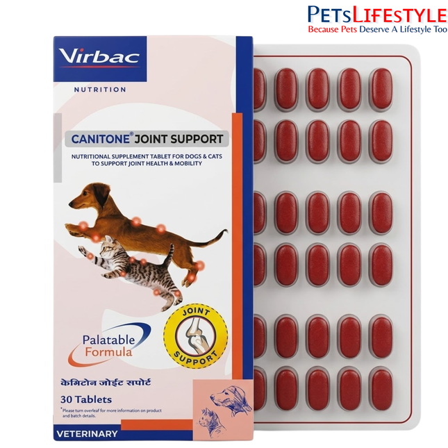Virbac Canitone Joint Support for Dogs and Cats (30 tablets)