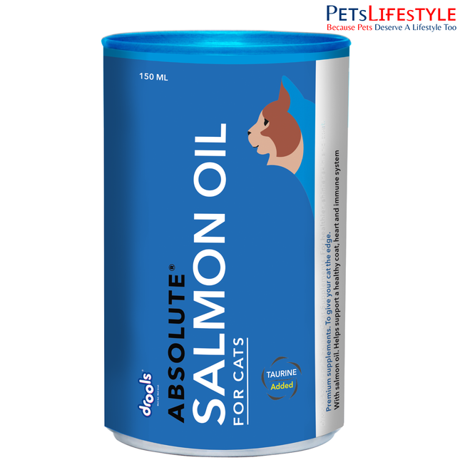 Drools Absolute Salmon Oil Syrup Supplement for Cats