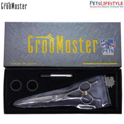 GrooMaster 7” Curved Shears – Precision Contouring & Finishing Grooming Scissors
