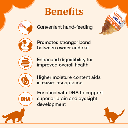 Purepet Creamy Lickable Cat Treats Real Chicken (15g x24 Pcs) 360g