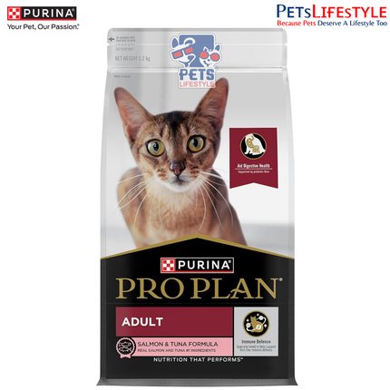 Purina Pro Plan Adult Dry Cat Food Salmon & Tuna – Advanced High Protein Nutrition for Adult Cats