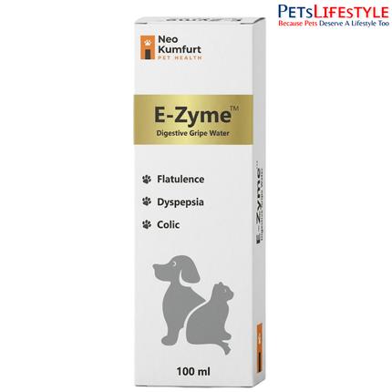 Neo Kumfurt E-Zyme – Digestive Enzyme Gripe Water for Flatulence, Colic & Digestive Comfort in Dogs & Cats