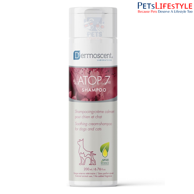 Savavet Dermoscent ATOP7 Shampoo – Soothing Cream Shampoo for Dogs & Cats (200 ml)