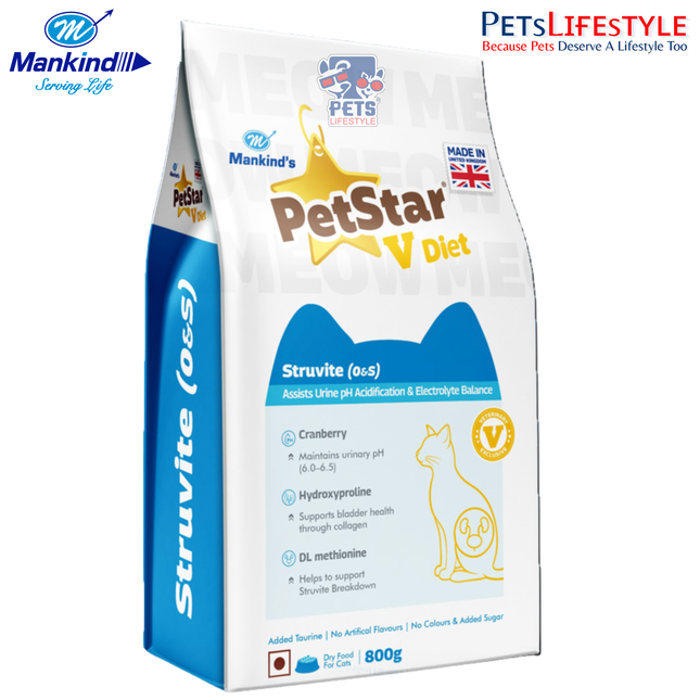 Mankind's PetStar V Diet Struvite (S&O) Urinary Care Dry Cat Food