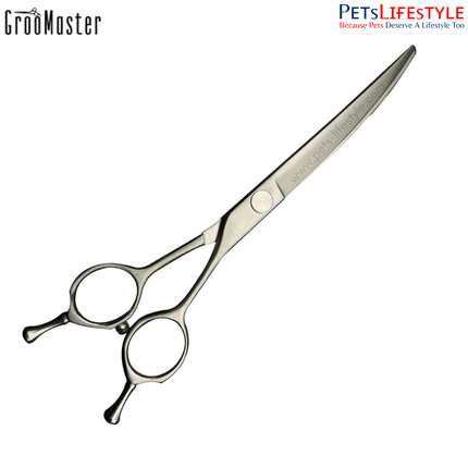 GrooMaster 7” Curved Shears – Precision Contouring & Finishing Grooming Scissors