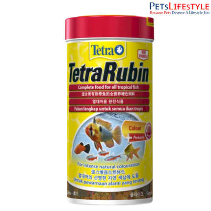 Tetra Rubin Flakes Colour Enhancing Fish Food for Ornamental Fish Boosts Red Orange Yellow Tones 52 Gram (Buy 1 Get 1 Free)