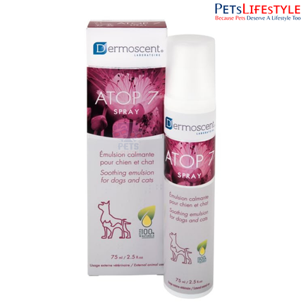 Dermoscent ATOP7 Spray for Dogs & Cats – Soothing Anti-Itch Skin Relief Spray