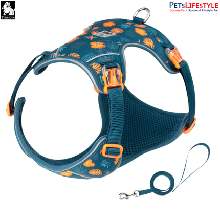 Truelove Ultra Light Small Dog Harness & Leash Set – BLUE CORAL