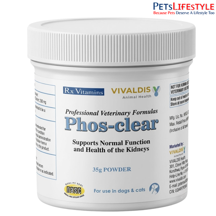 Vivaldis Phosclear 35g Phosphorus Binder for Dogs & Cats