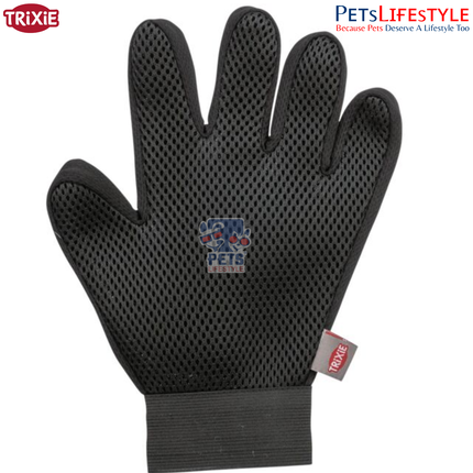 Trixie Fur Care Glove 16×24 cm – Massage & Shine Grooming Glove for Sensitive Pets