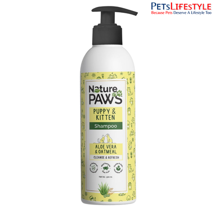 NaturePAWS Puppy & Kitten Shampoo & Conditioner with Aloe Vera, Cucumber & Oatmeal