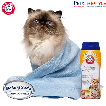Arm & Hammer Tearless Kitten Natural Cat Shampoo for Odour Control – Sweet Almond, 20 Fl Oz
