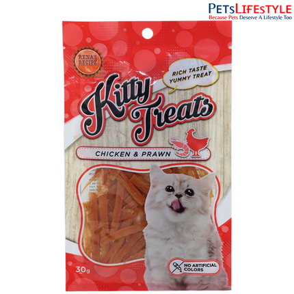 Rena's Kitty Licks Chicken & Prawn Kitten Treats - 30 g