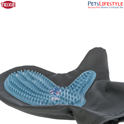 Trixie Fur Care Grooming Glove for Dogs & Cats – Coat Care, Hair Removal & Massage Brush