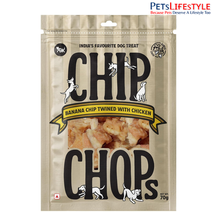 Chip Chops Banana Chicken Dog Treats High Protein Natural Dog Snacks for Training & Reward Low Fat Healthy Dog Treats for All Breeds Tasty Chewy Dog Snacks with Real Chicken