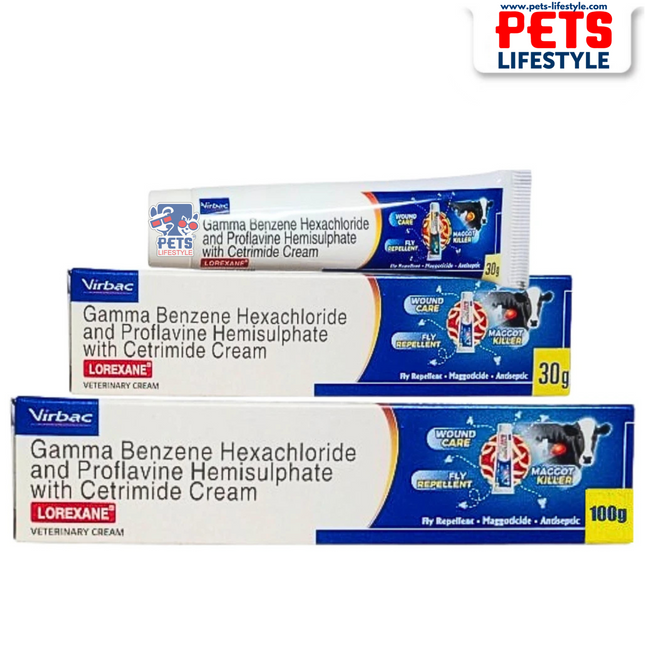 Virbac Lorexane Wound Cream for Dogs and Cats