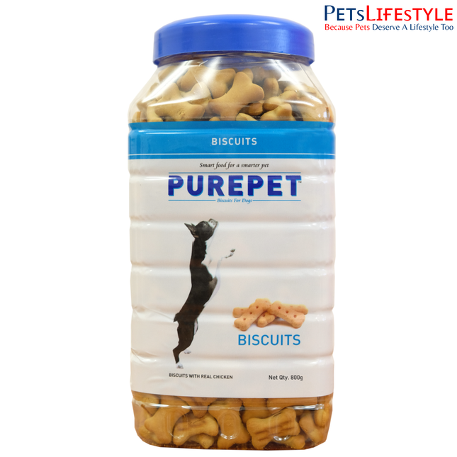 Purepet Milk Flavour Real Chicken Biscuit Dog Treats 800 g