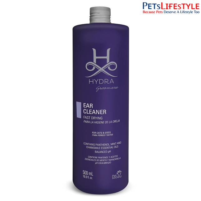 Hydra Professional Ear Cleaner Hygiene Solution for Dogs & Cats – 500ml