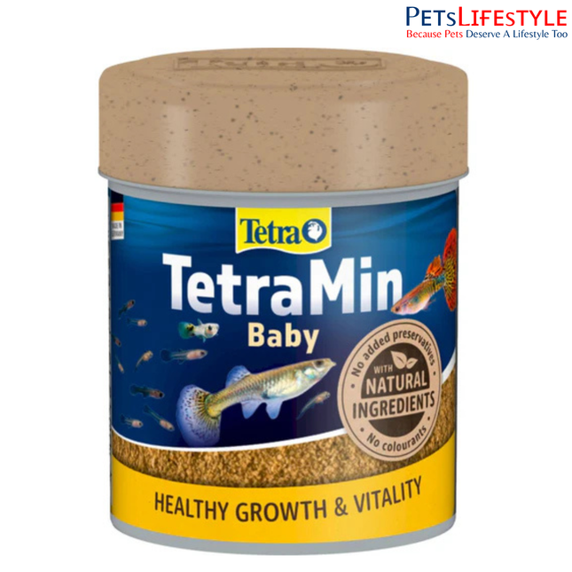 TetraMin Baby Fish Food Micro Flakes for Fry & Baby Fish Growth BioActive Formula 30g / 66ml