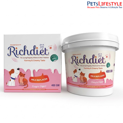Richdiet Milk Replacer for Puppies & Kittens – 400g