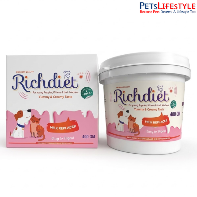 Richdiet Milk Replacer for Puppies & Kittens – 400g