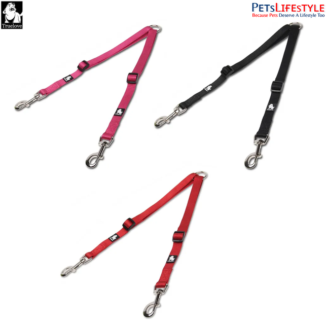 Truelove Double Leash – Nylon Dual Dog Leash Coupler
