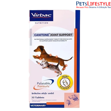 Virbac Canitone Joint Support for Dogs and Cats (30 tablets)