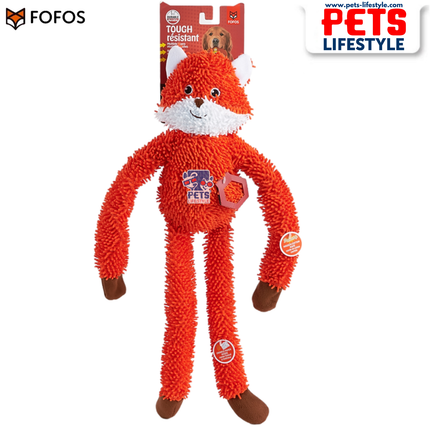 FOFOS Tough Long Body Dog Toy Fox –  Moderate Chewer Dog Toy